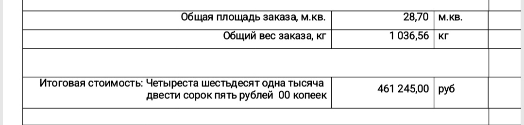 КП от Росстрой, без монтажа