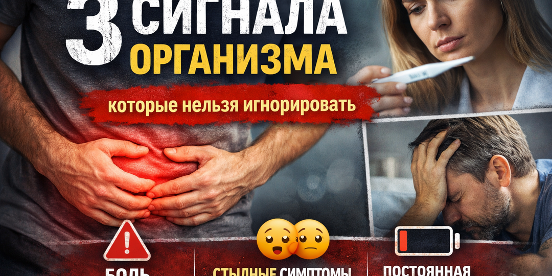 3 сигнала организма, которые нельзя игнорировать!