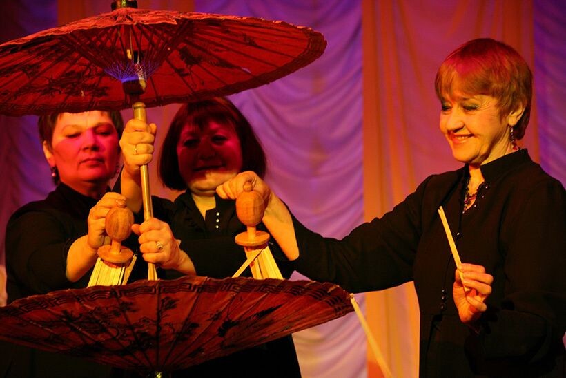 Заслуженные артистки России Вера Червоткина, Ольга Свириденко и Людмила Крупницкая