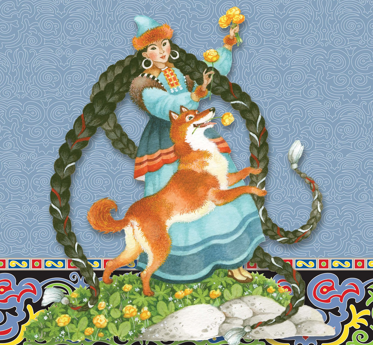 Использованы иллюстрации О. Ионайтис к книге алтайских народных сказок «Рыжий пес»: https://www.litres.ru/book/raznoe/ryzhiy-pes-altayskie-narodnye-skazki-24003408/