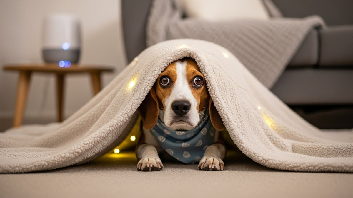 Вот так выглядит «антисалютный бункер». Уютно, тихо, безопасно — всё, что нужно для пережидания фейерверк-апокалипсиса.