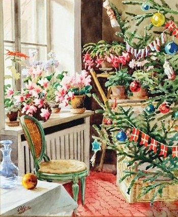 Радостные зимние акварели Ольги Романовой