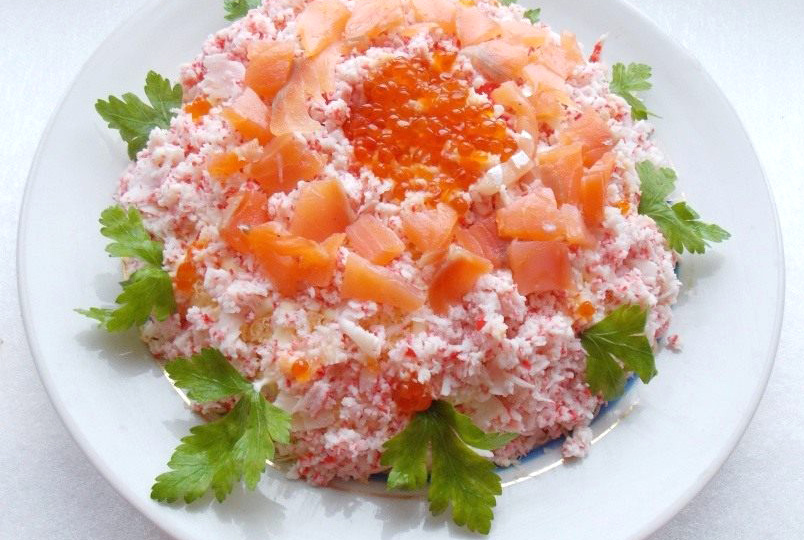 Нежный салат «Рыбная рапсодия»