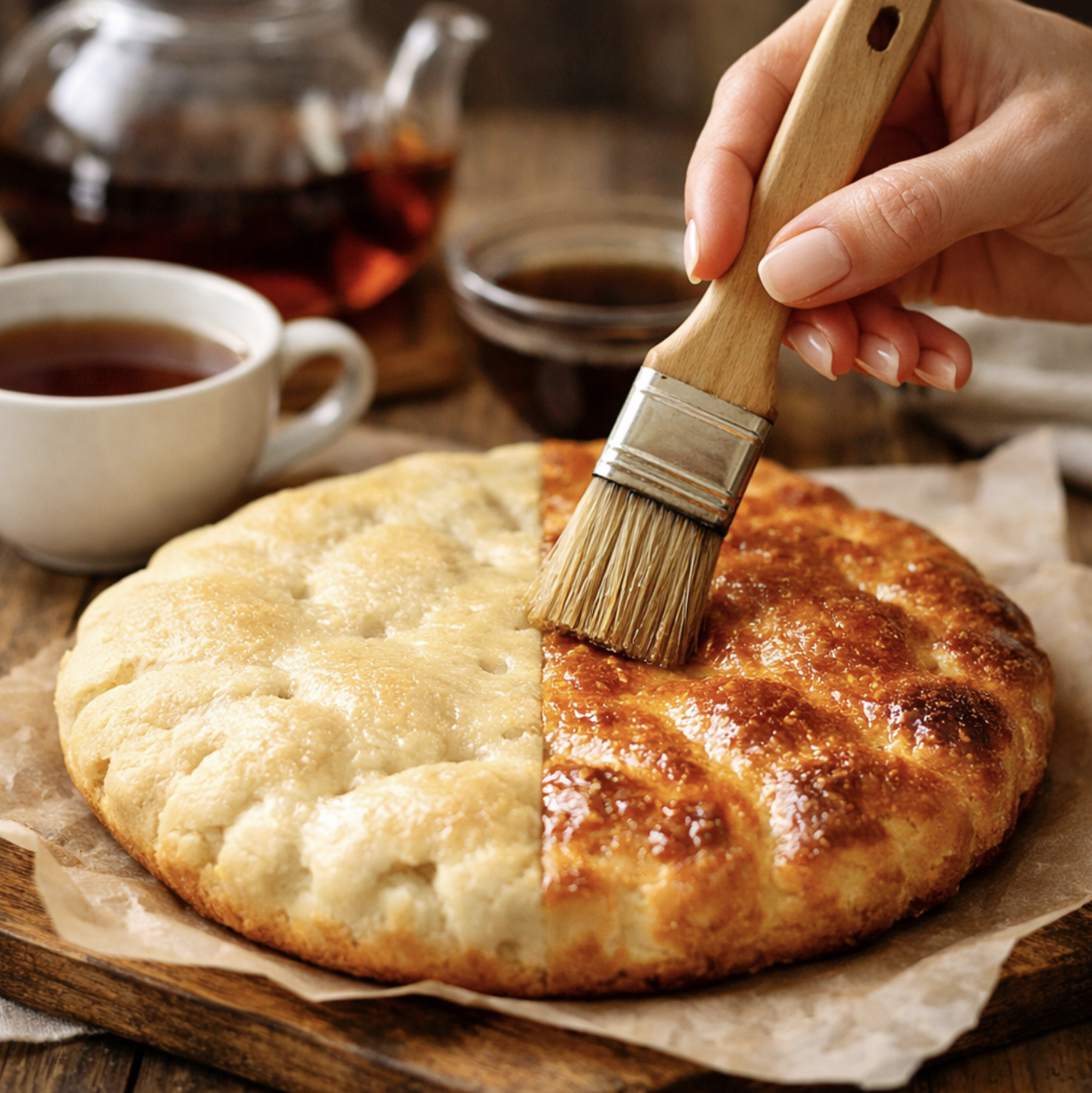 Иногда достаточно одного мазка — и пирог выглядит совсем по-другому