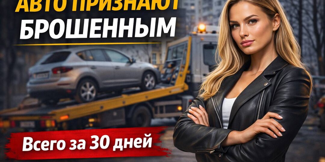 Вашу машину могут признать брошенной уже через 30 дней