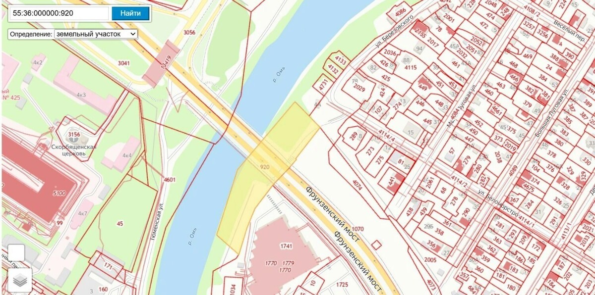    Участок, где собираются построить снегоплавильную станцию в Омске   Роскадастр