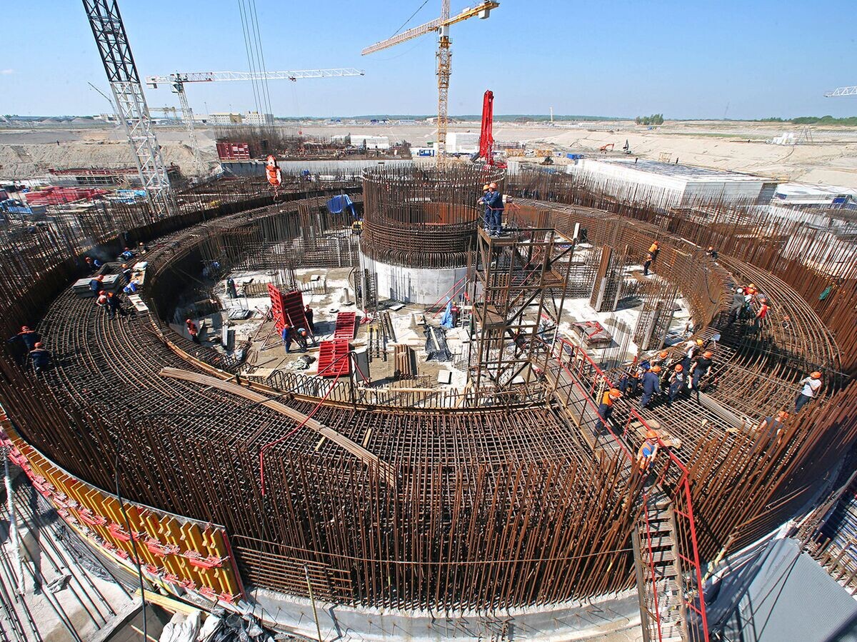    %Строительство атомной электростанции© РИА Новости . Игорь Зарембо