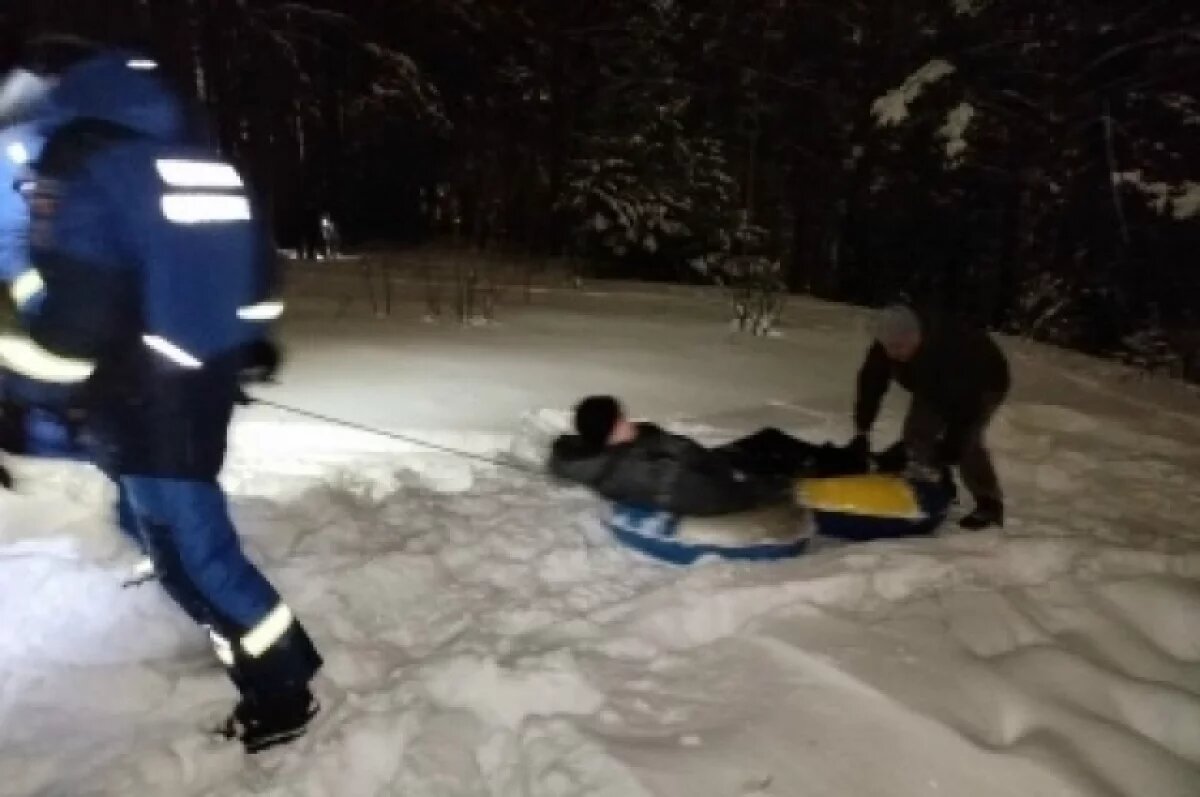    В Ижевске подросток застрял в логу, катаясь на тюбинге, и повредил ногу