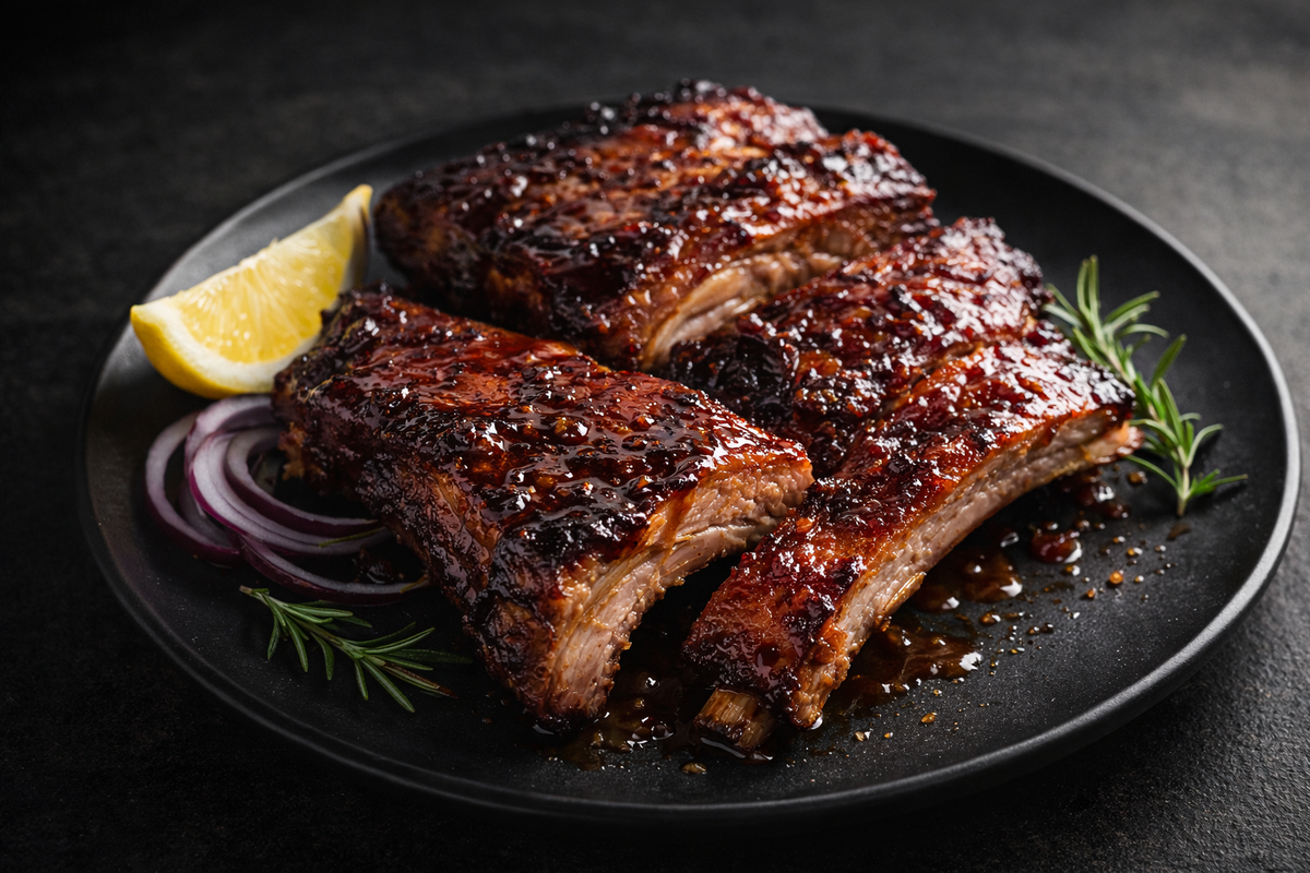 Свиные ребрышки в аэрогриле