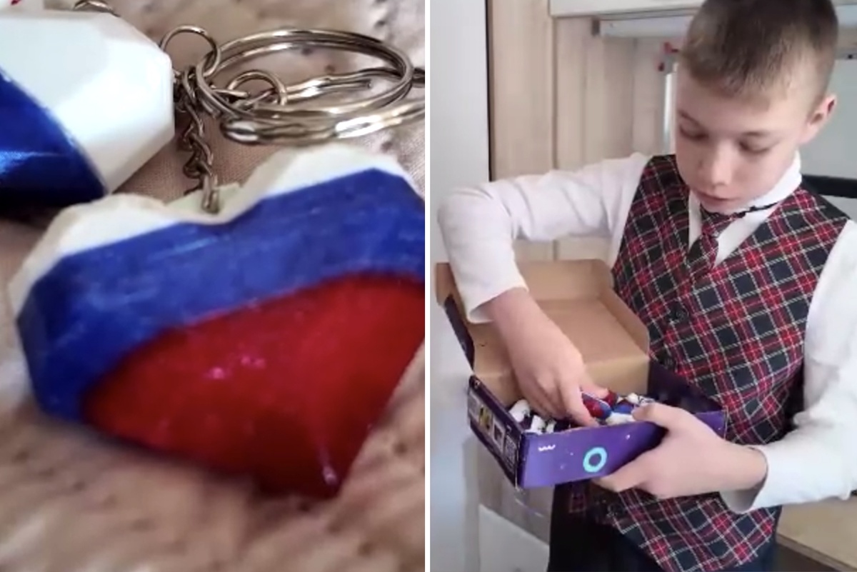    Дима Санжигаряев пишет картины, а на гонорары мастерит для бойцов брелки-обереги в форме сердца. / Фото: ОНФ