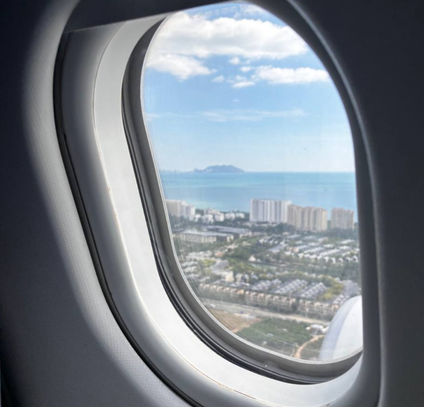 Санья из окна самолета