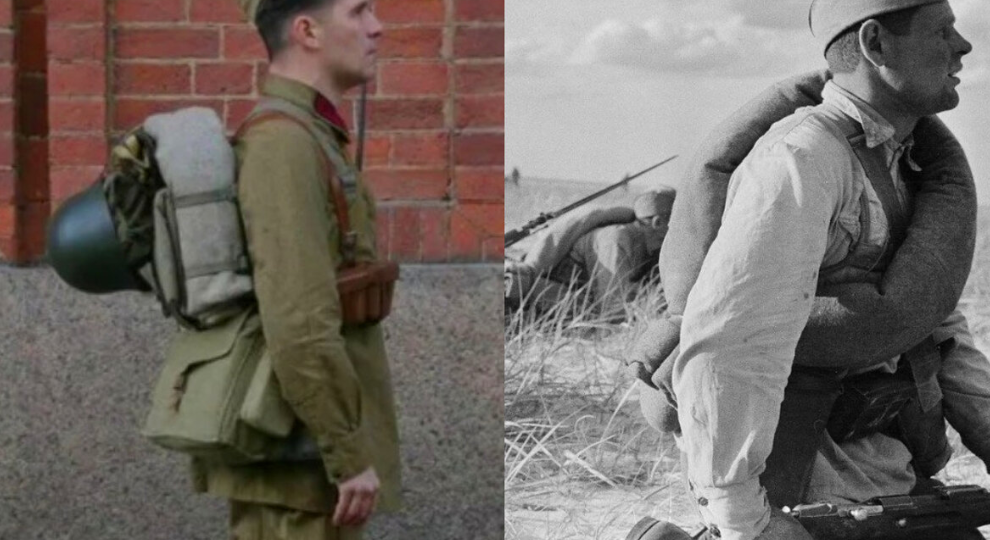 Почему солдаты СССР носили шинель через плечо, а не за спиной, как другие армии