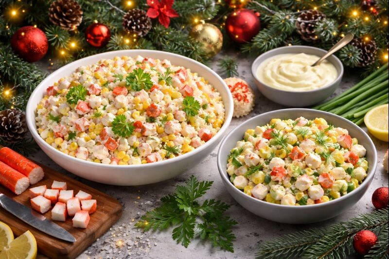 Крабовый салат: почему вокруг него спорят десятилетиями — и как приготовить идеальный вариант для любого стола