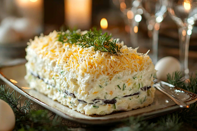 Салат «Береза» - русский стиль. Главный тренд на новогоднем столе этого года. 👍