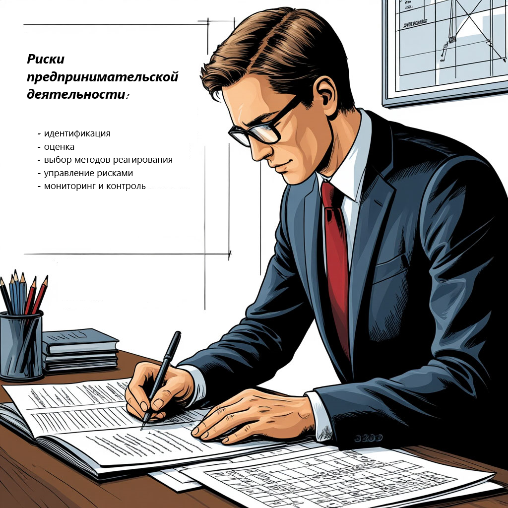 Рисунок 1. План работы над предпринимательскими рисками.