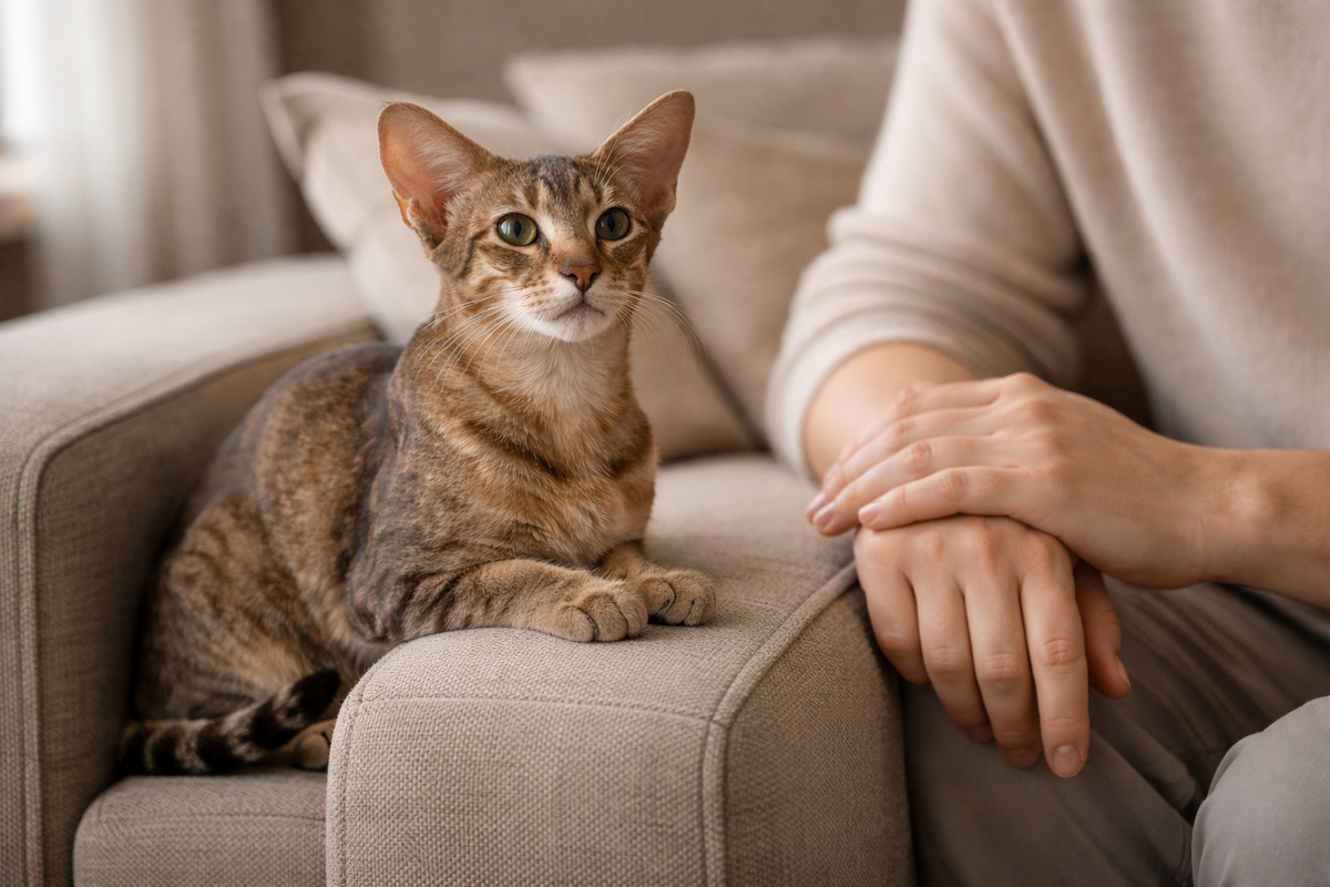 - Это кошка для постоянного контакта с человеком!