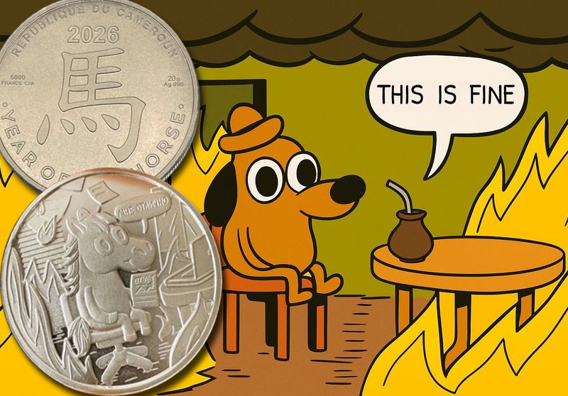 Монета «Лошадь в огне»  
