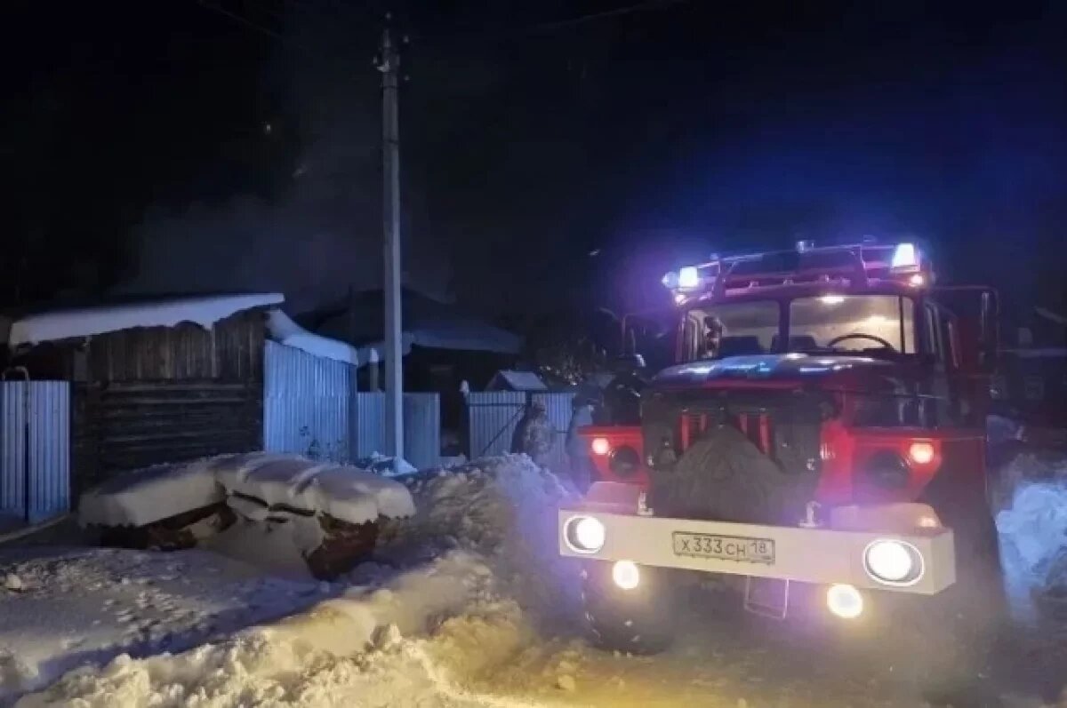    Пенсионер получил ожоги на пожаре в Удмуртии