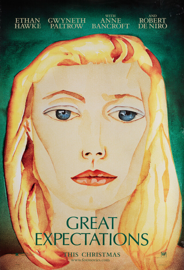 Большие Надежды (Great Expectations, 1998), режиссёр Альфонсо Куарон, американский постер к фильму, автор Франческо Клементе, 1998 год