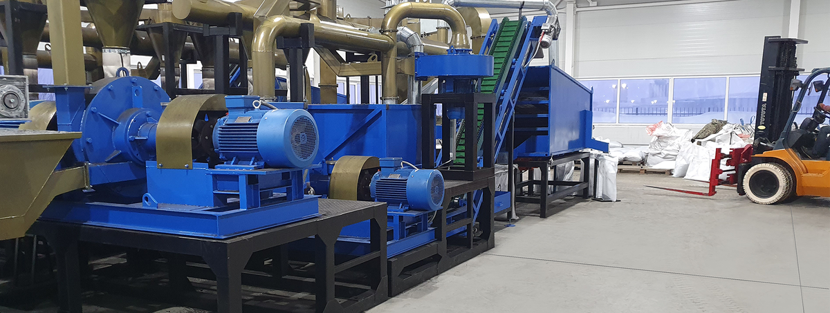 Перед отправкой линии для переработкишин клиенту проводим тестовый запуск