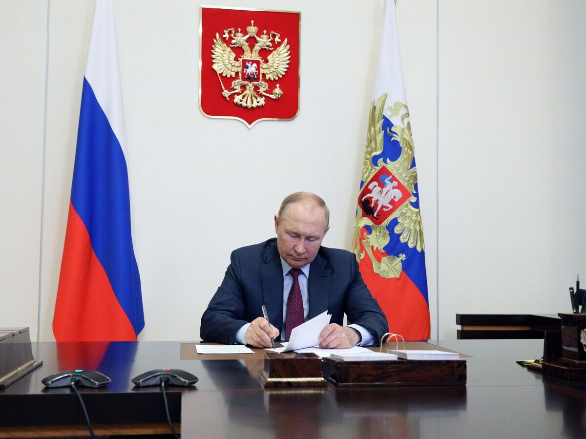    Президент РФ Владимир Путин© РИА Новости . Михаил Климентьев