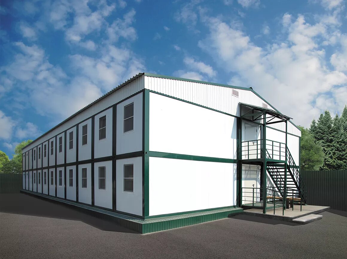 Модульные здания:пример на фото