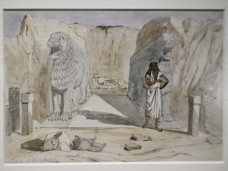 Фредерик Чарльз Купер. Раскопки в Нимруде, 1850. Ассирийская империя исчезла почти три тысячи лет назад. От неё не осталось ни дворцов, ни мебели, ни одежды, ни бытовых предметов... Лишь каменные рельефы, которые служили своего рода ассирийским СМИ.