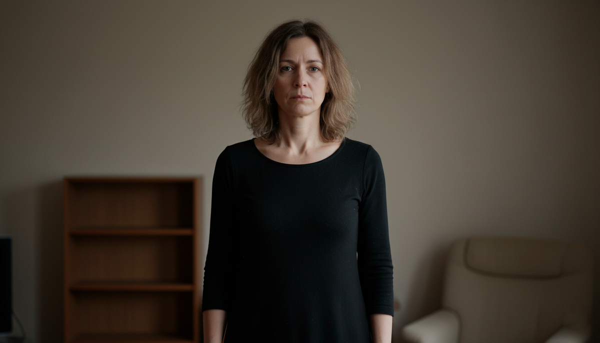 ❌ Вот так выглядит простое черное платье без дополнений. Скучно, верно? Именно это чувствовала Оксана, глядя на своё платье в третий раз. "Надоело" — первое слово, которое приходит в голову. Но смотрите, что будет дальше!