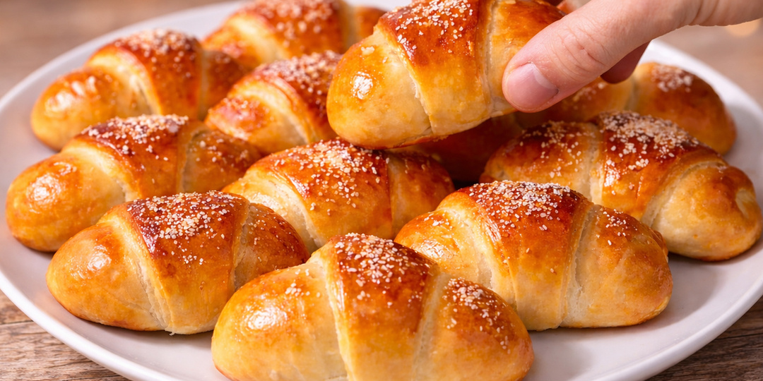 Нежные рогалики мягкие как пух! Просто и очень вкусно!