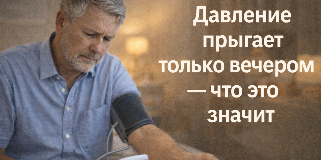 Давление прыгает только вечером — что это значит?