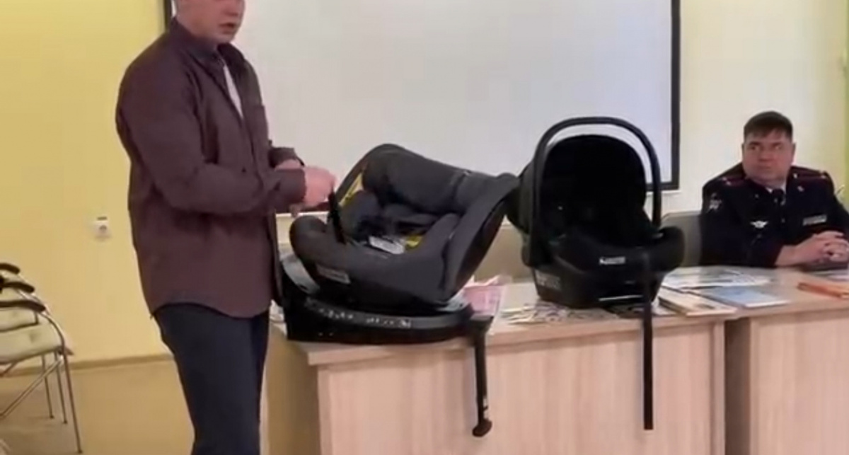    Кадр из видео ГАИ Чувашии