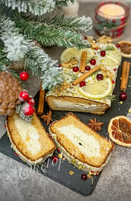 ПРЯНЫЙ ТЫКВЕННЫЙ КЕКС С НАЧИНКОЙ