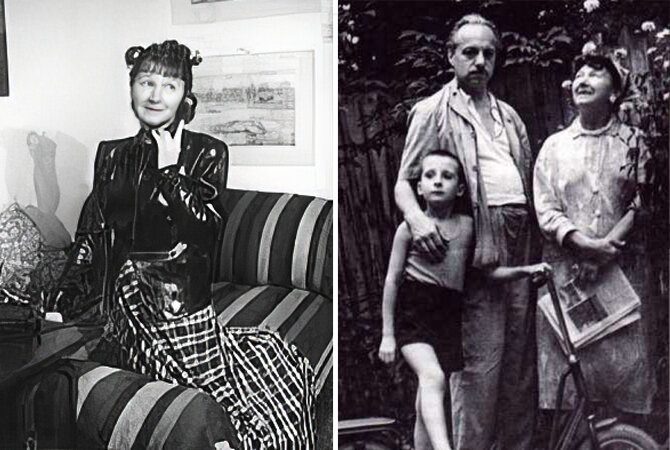 Рина Зелёная с семьей / фото из открытых источников