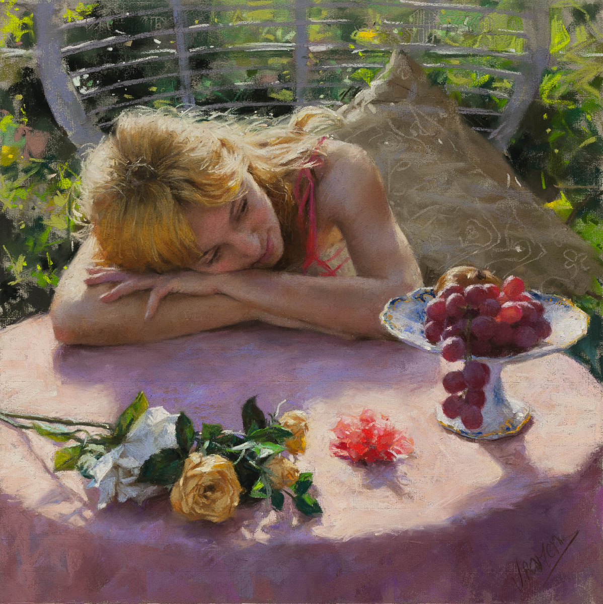 КАРТИНА ХУДОЖНИКА ВИСЕНТЕ РОМЕРО РЕДОНДО / Vicente Romero Redondo / ПАСТЕЛЬ