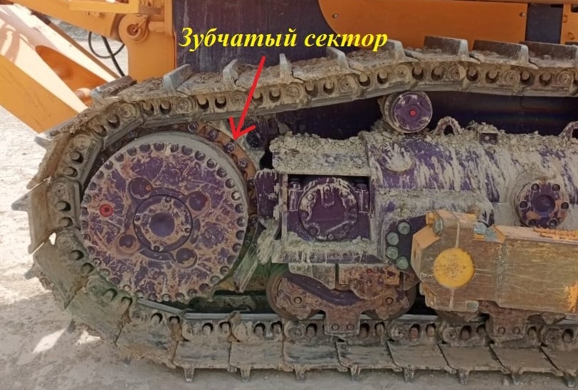 Сектор на бульдозере ЧЕТРА Т25