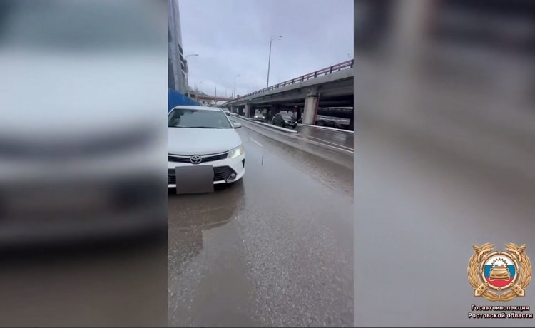    На фото стоп-кадр видеоматериала Госавтоинспекции РО Редактор