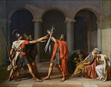 Жак Луи Давид. Клятва горациев.