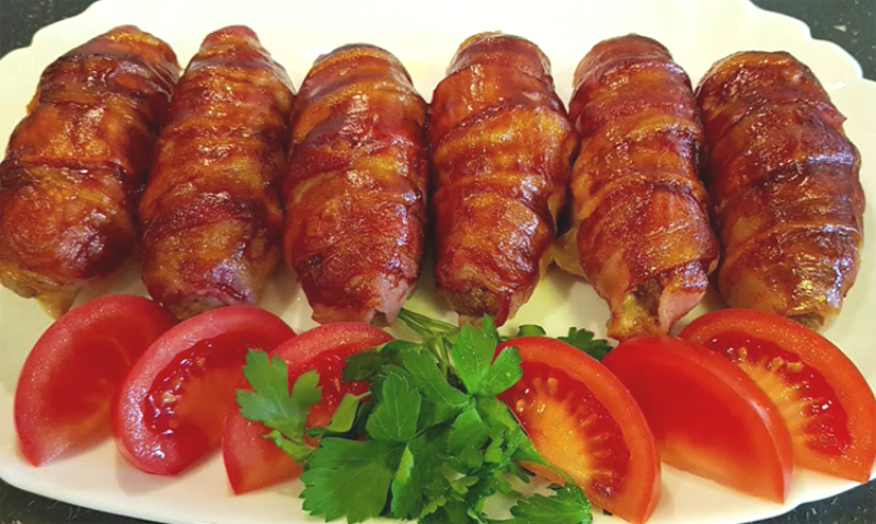 Фарш в беконе