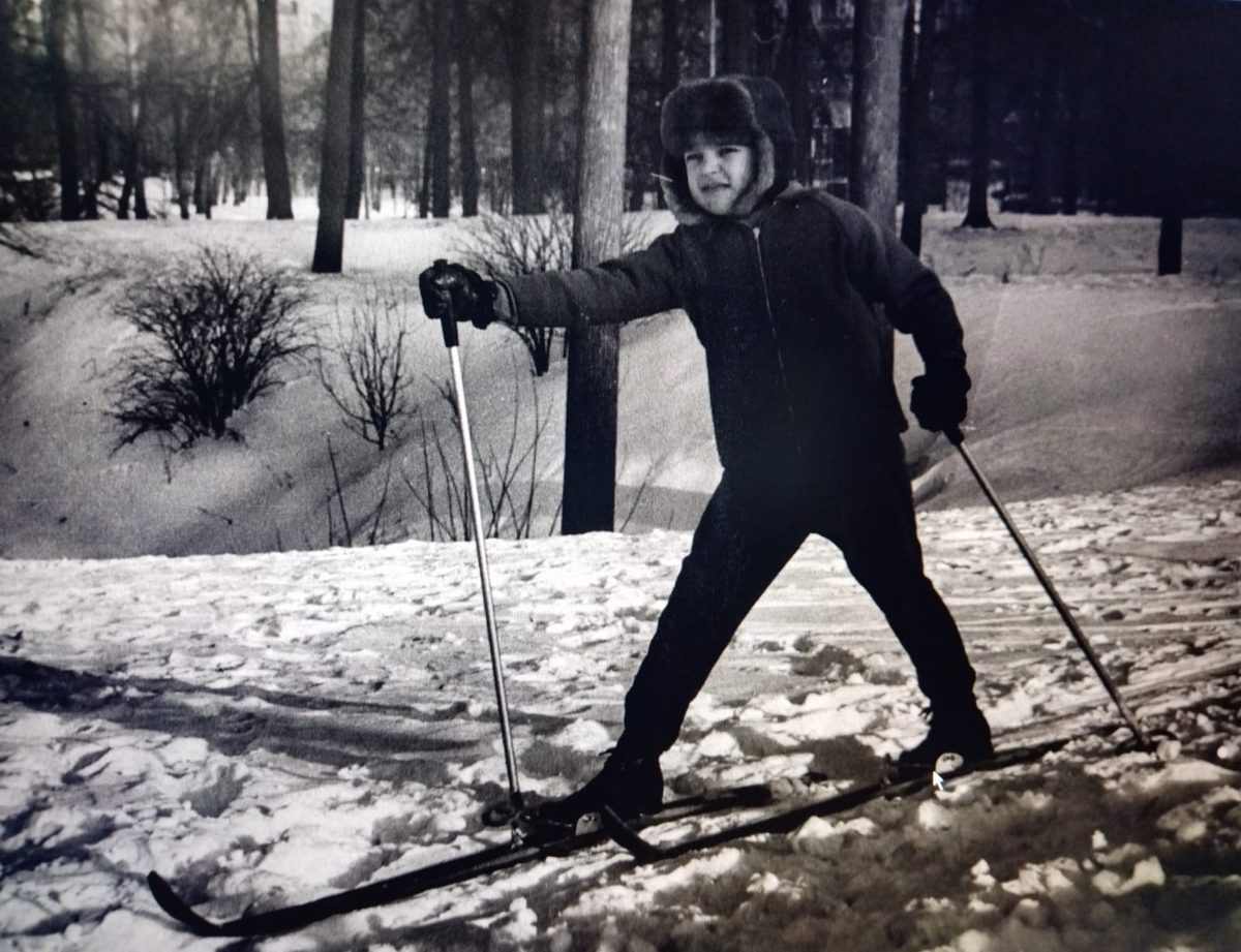 Лыжник, 1970-е. Из семейного архива автора.