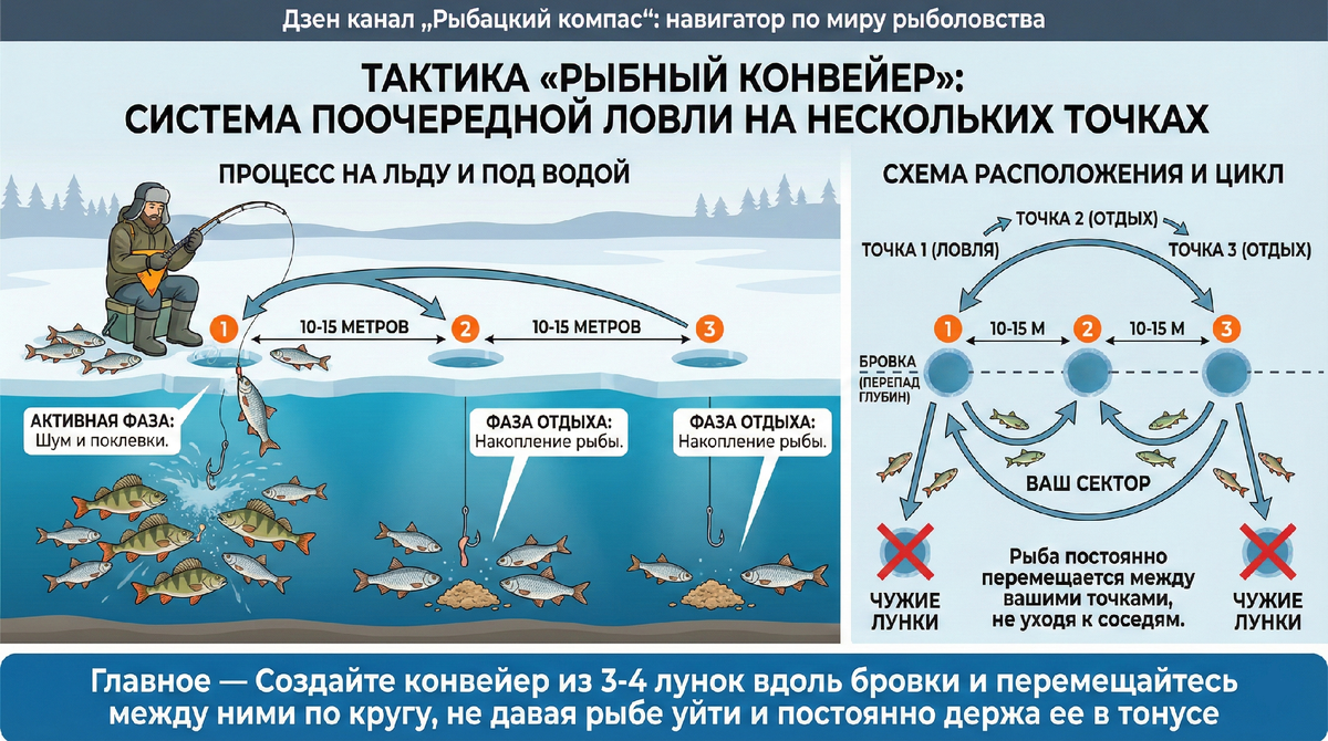 Это не дает ей уйти к соседям и держит в постоянном поиске корма именно в вашем секторе.