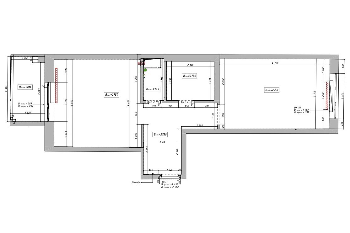 Обмерный план