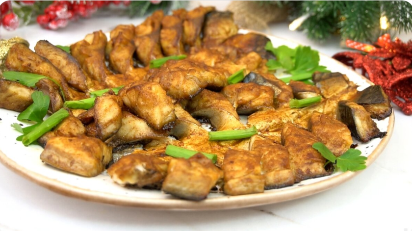 Скумбрия в духовке "Праздничная": советую приготовить рыбу по этому рецепту, останетесь довольны...