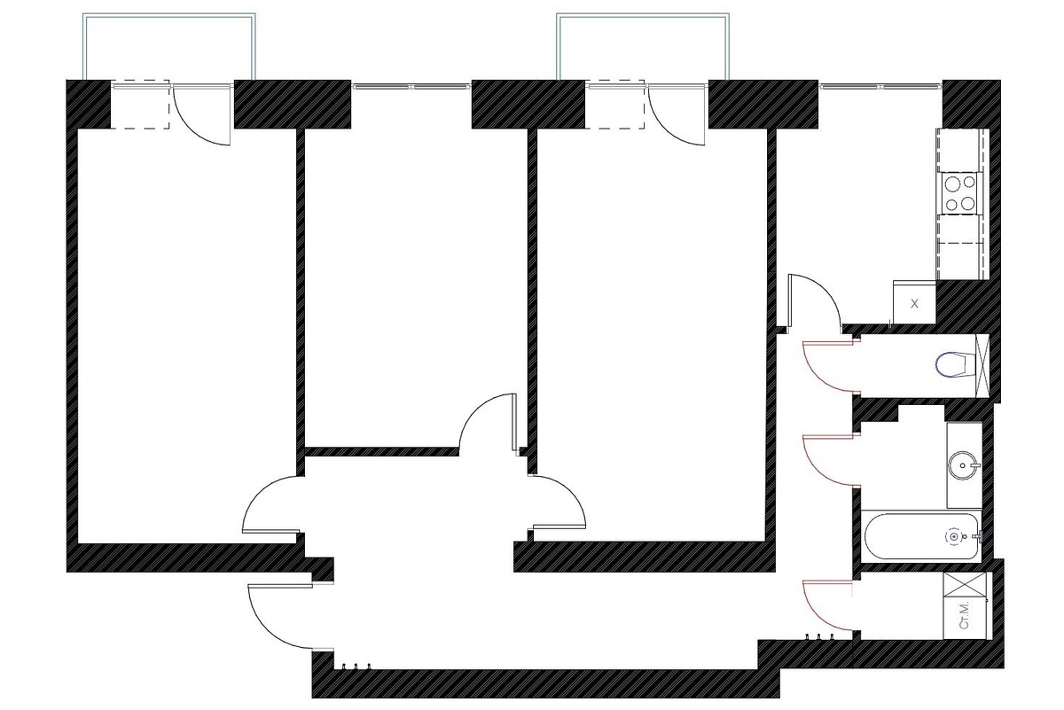 Обмерный план