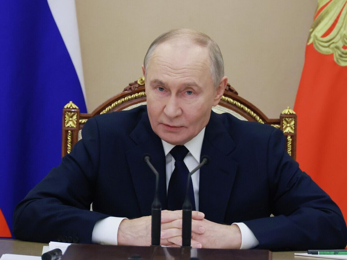    Президент РФ Владимир Путин проводит совещание по ситуации в зоне специальной военной операции | © РИА Новости / POOL