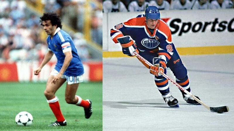 Мишель Платини и Уэйн Гретцки