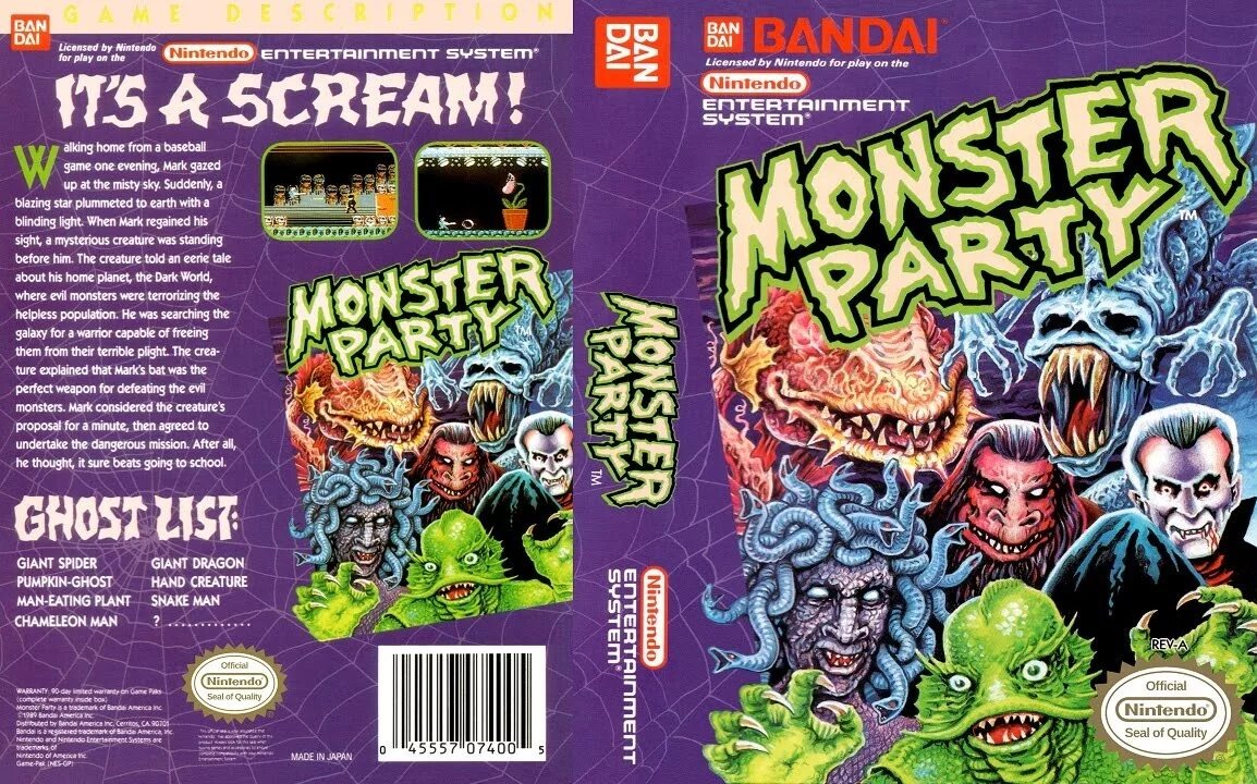 Monster Party на NES / Dendy
