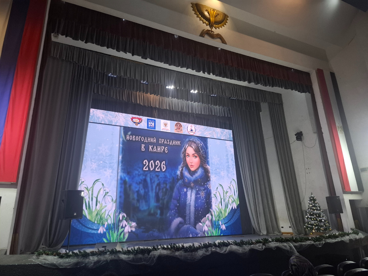 Перед новогодним представлением в Каире