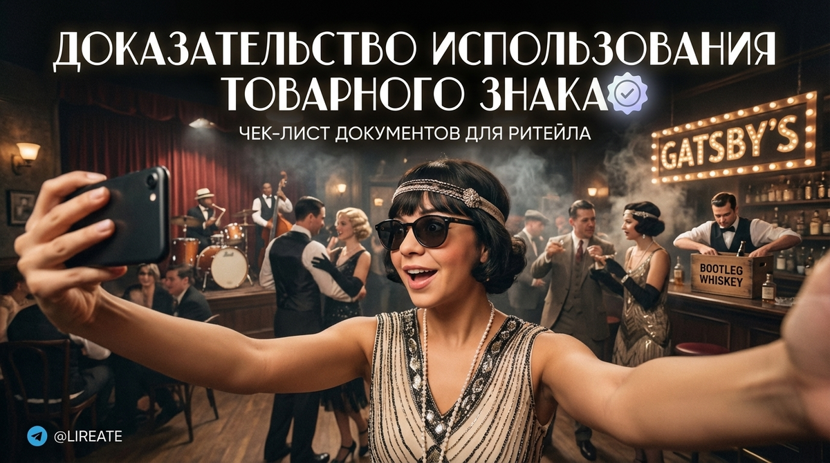    Доказательство использования товарного знака в ритейле Лирейт