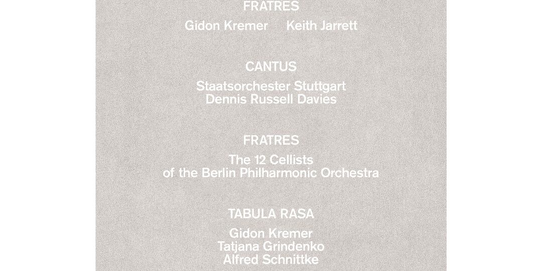 Arvo Pärt - "Tabula Rasa" 1984