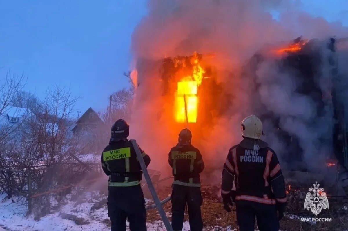    При пожаре в деревне Ярково под Тверью погиб человек